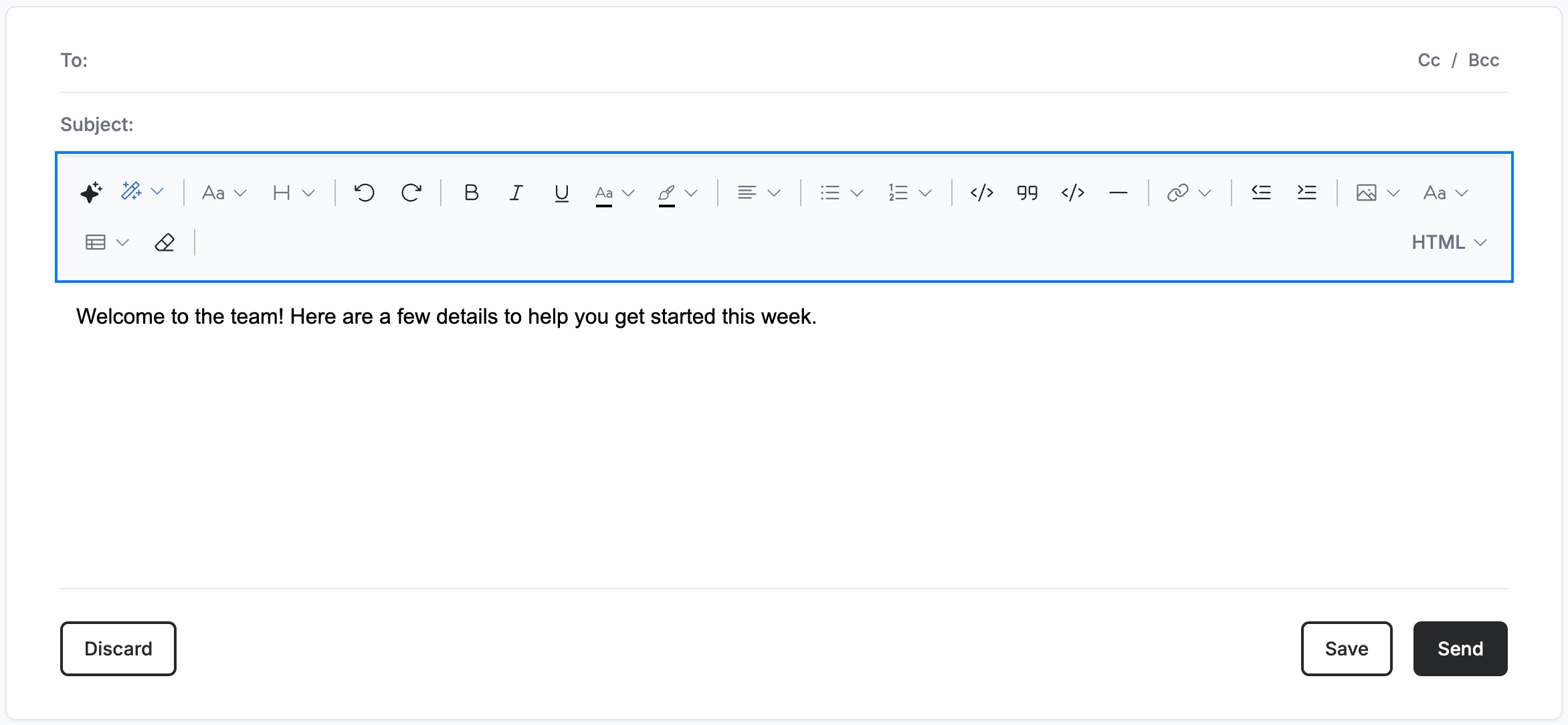 Step 1 — Find the formatting toolbar