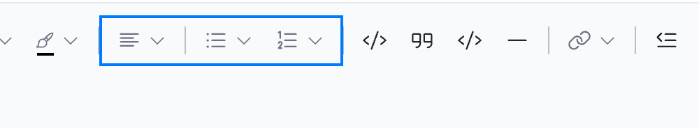 Step 5 — Align text and add lists