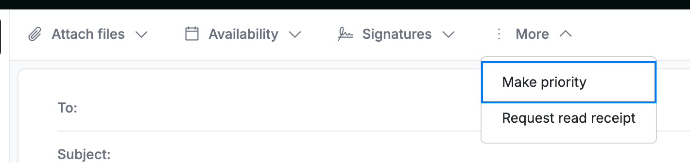 Step 3 — Select Make priority