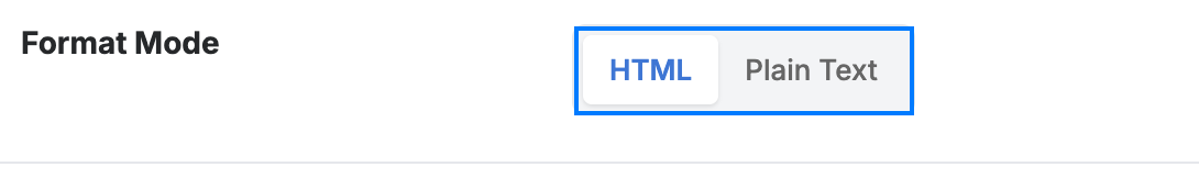 Step 3 — Select your Format Mode