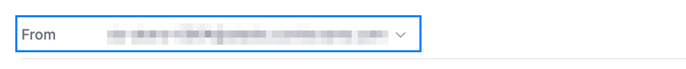 Step 1 — Locate the From field