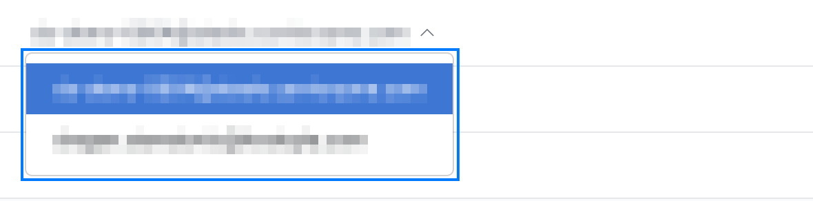 Step 2 — Open the From dropdown