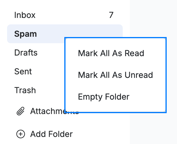 Step 1 — Open the folder context menu