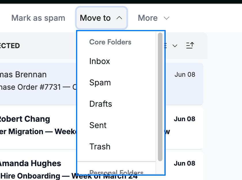 Step 3 — Select a destination folder