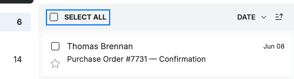 Step 2 — Select all messages at once