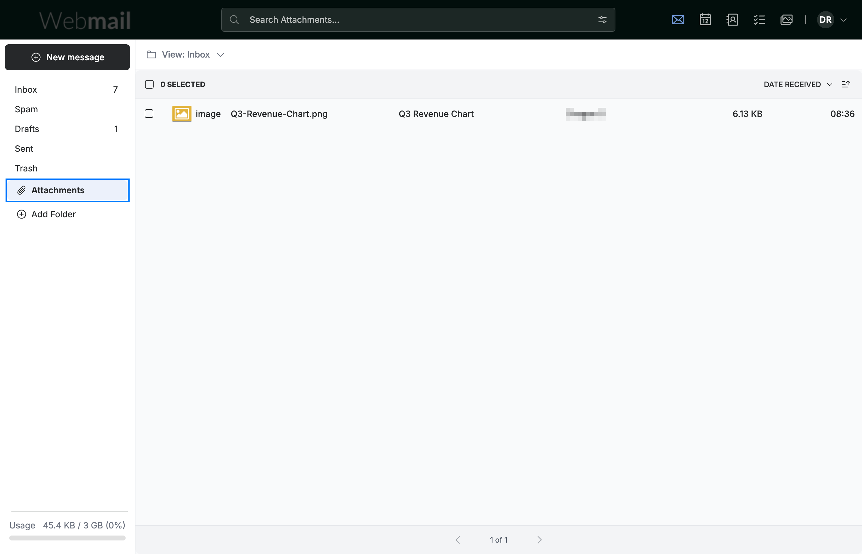 Step 1 — Open the Attachments folder