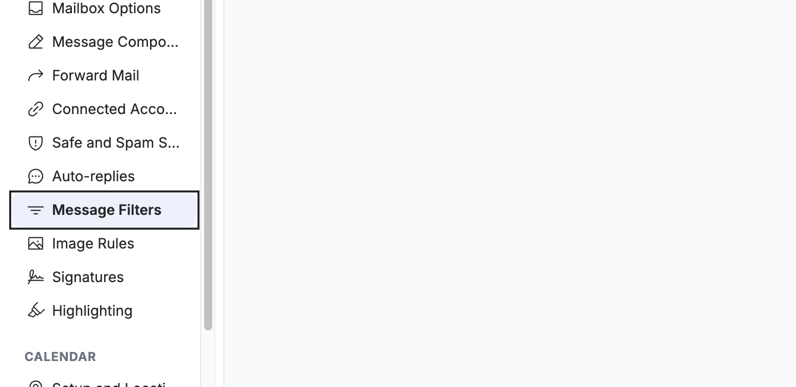 Step 2 — Select Message Filters