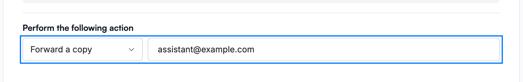 Step 7 — Choose the action
