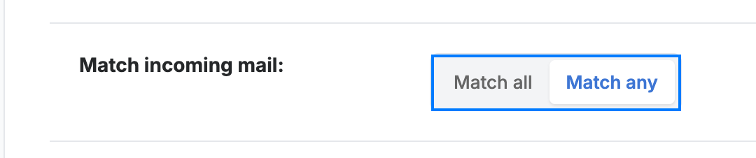 Step 5 — Choose how conditions are matched