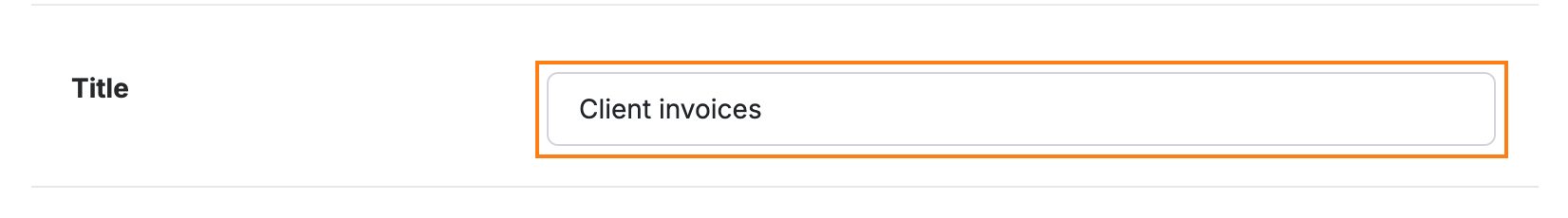 Step 4 — Enter a filter title