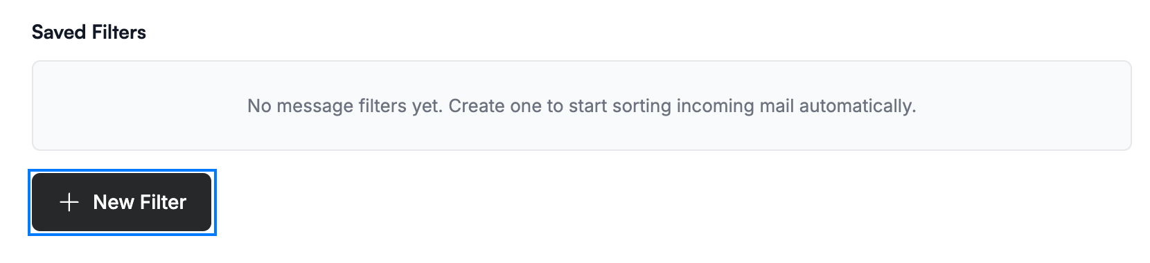 Step 3 — Create a new filter