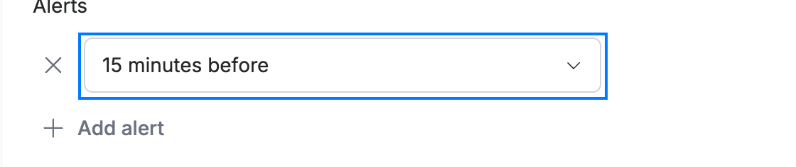 Step 2 — Open the reminder setting