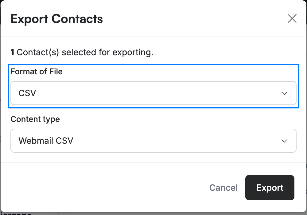 Step 3 — Choose a format and export