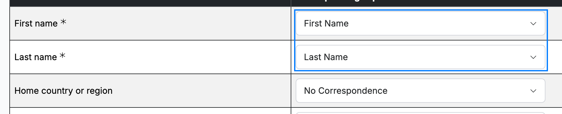 Step 6 — Match the fields