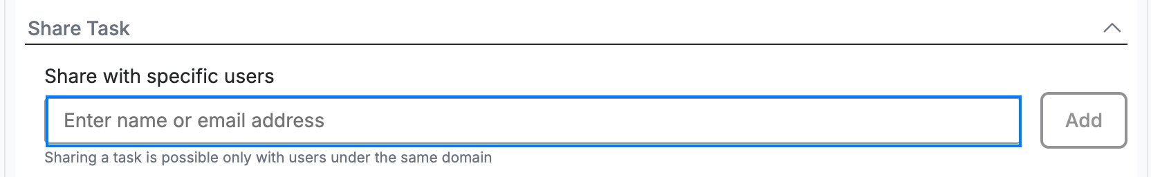 Step 2 — Enter a name or email