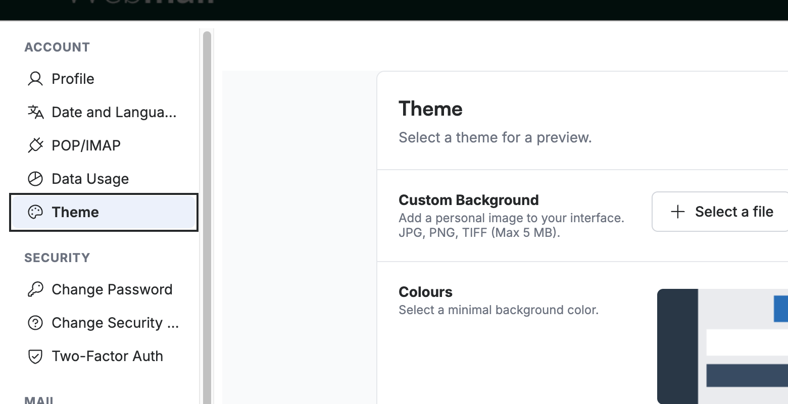 Step 2 — Select Theme