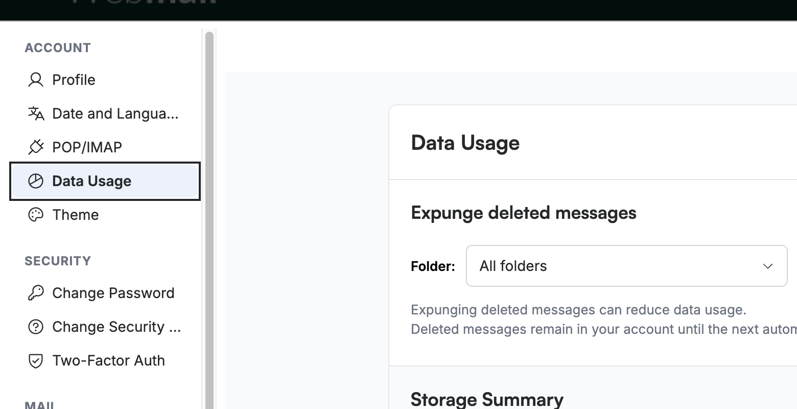 Step 2 — Select Data Usage