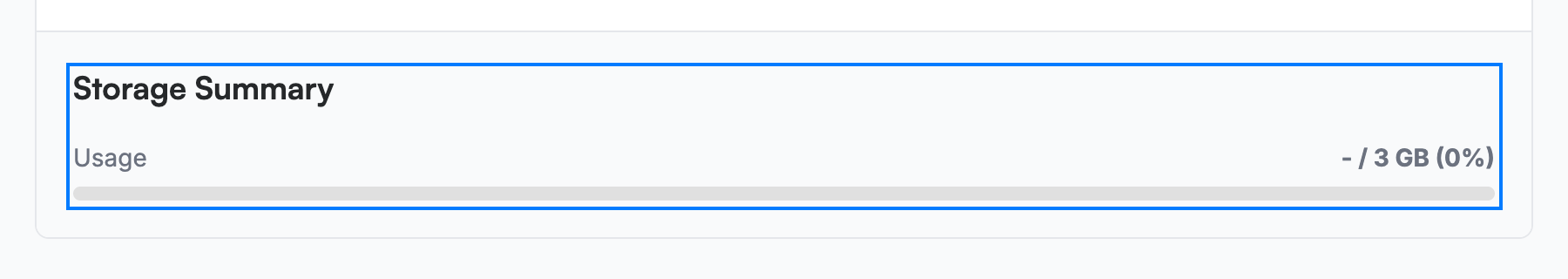 Step 3 — Review your storage usage