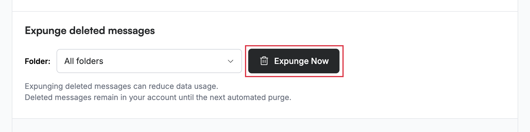 Step 4 — Expunge deleted messages