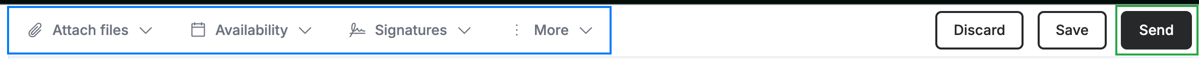 Step 4 — Attach, schedule, and send