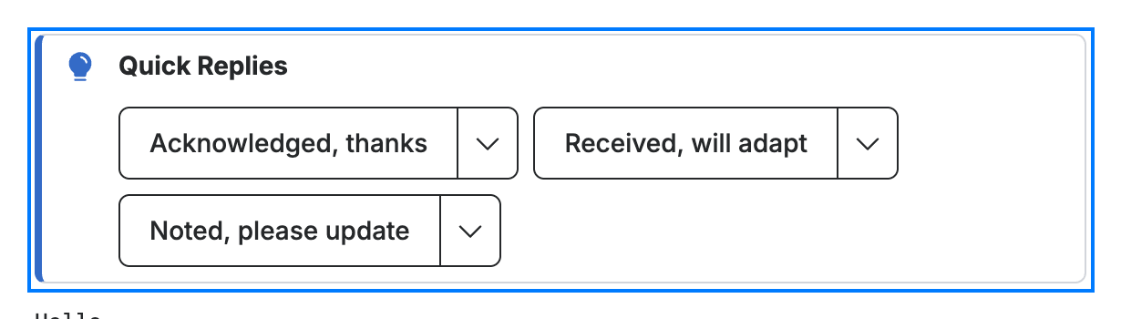 Step 4 — Reply with Quick Replies
