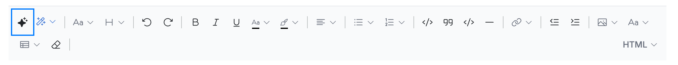 Step 1 — Open the Help me write tool