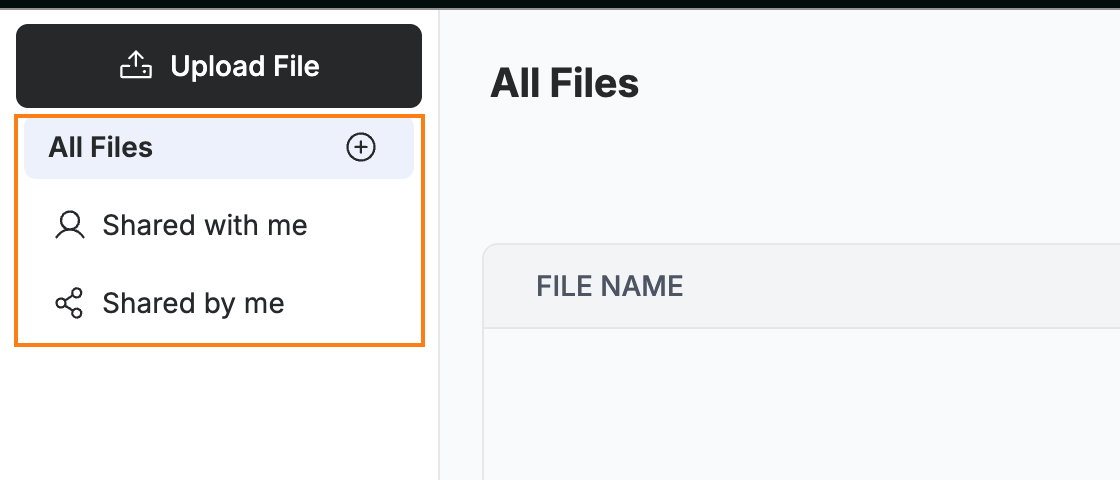 Step 2 — Switch between file views