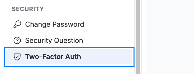Step 2 — Open Two-Factor Auth