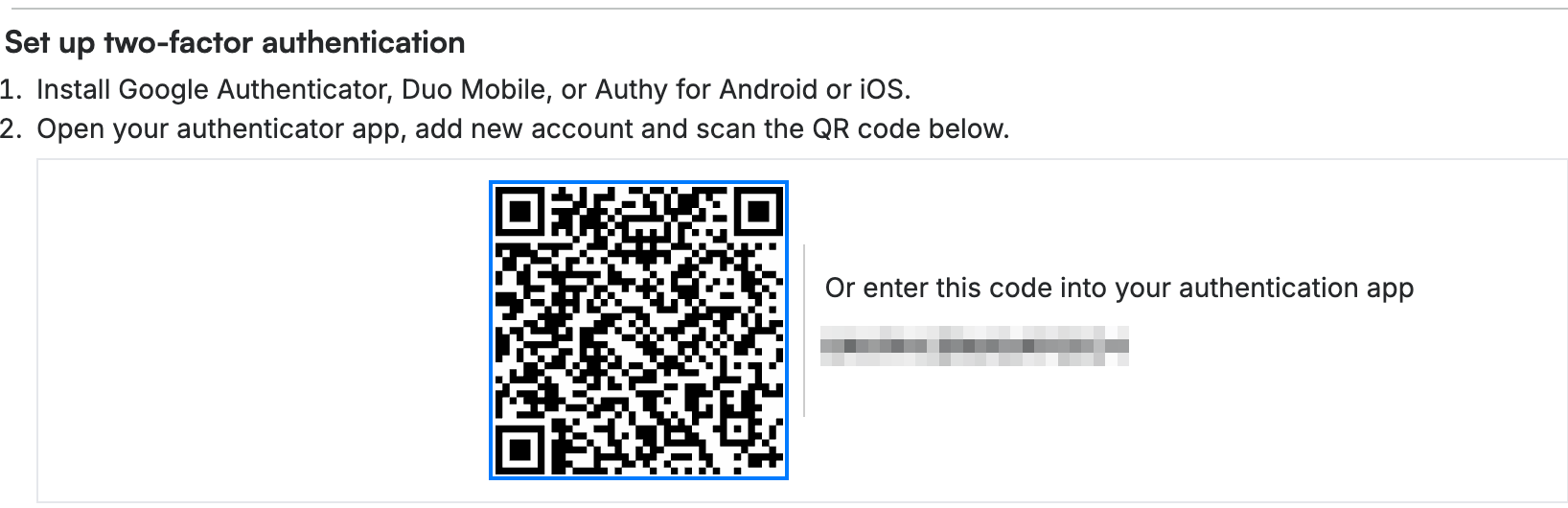 Step 3 — Scan the QR code