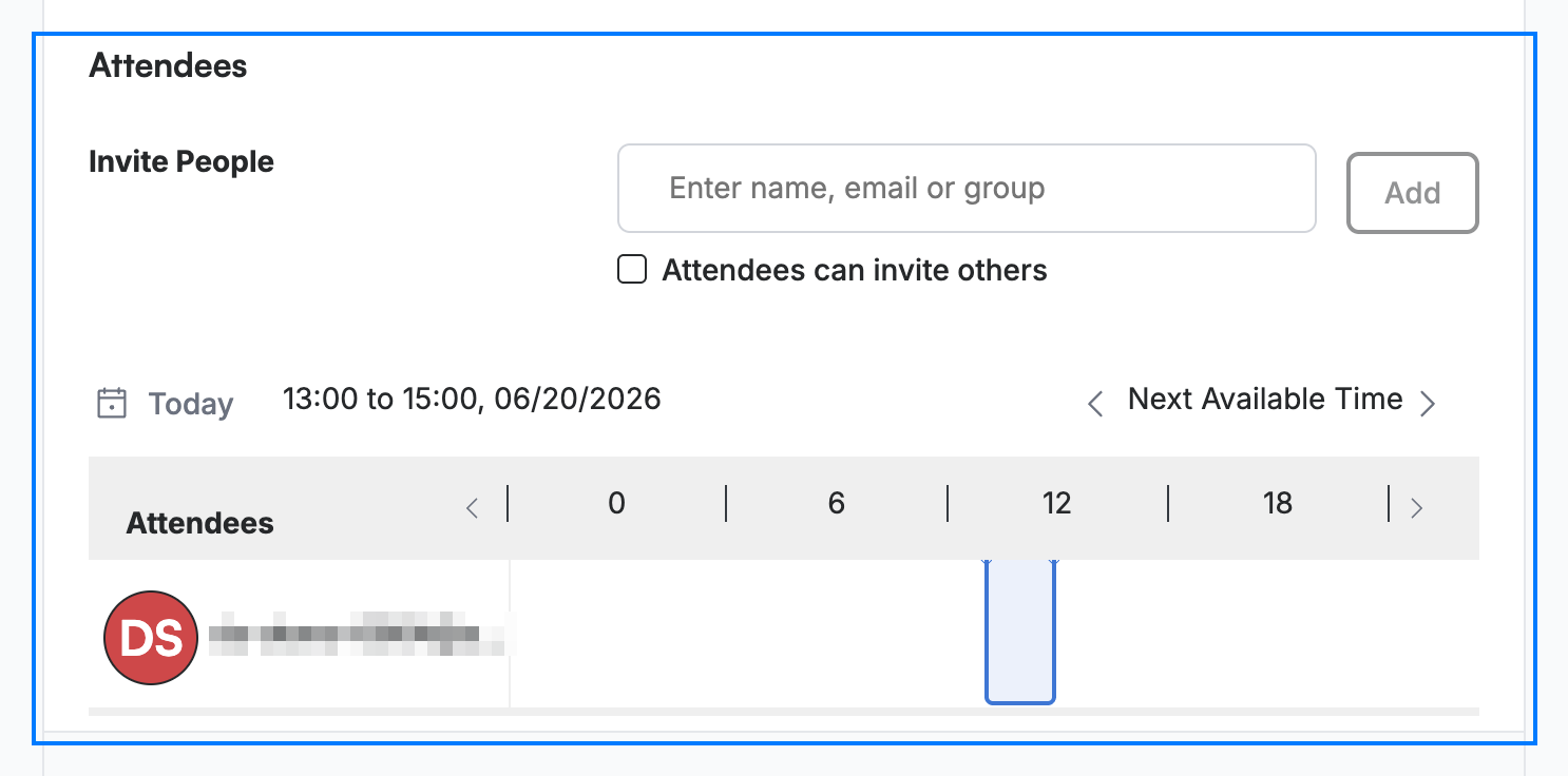 Step 1 — Open the Attendees section