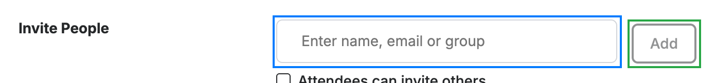 Step 2 — Add attendees