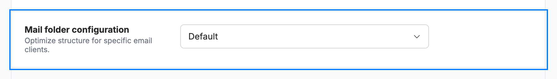 Step 3 — Choose a folder configuration