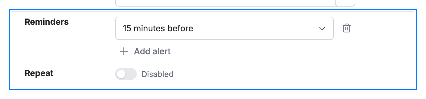 Step 3 — Set reminders and repeat