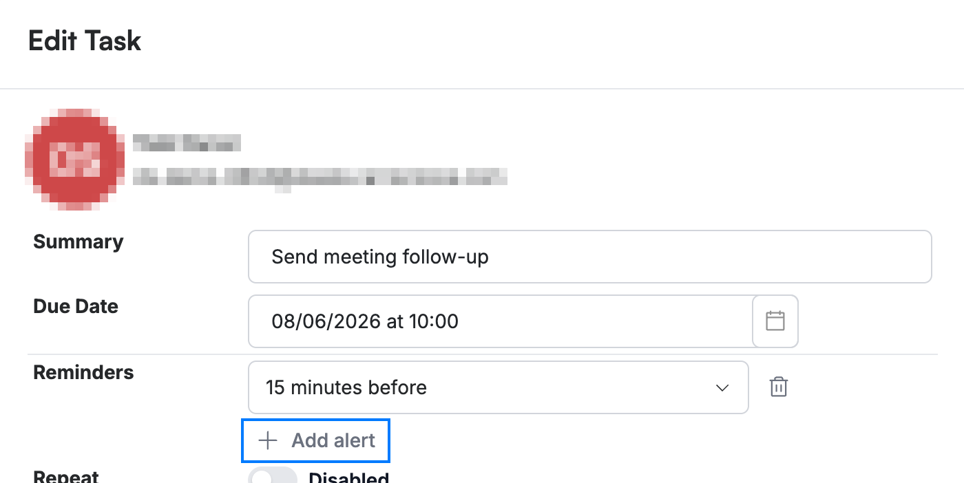 Step 1 — Add an alert