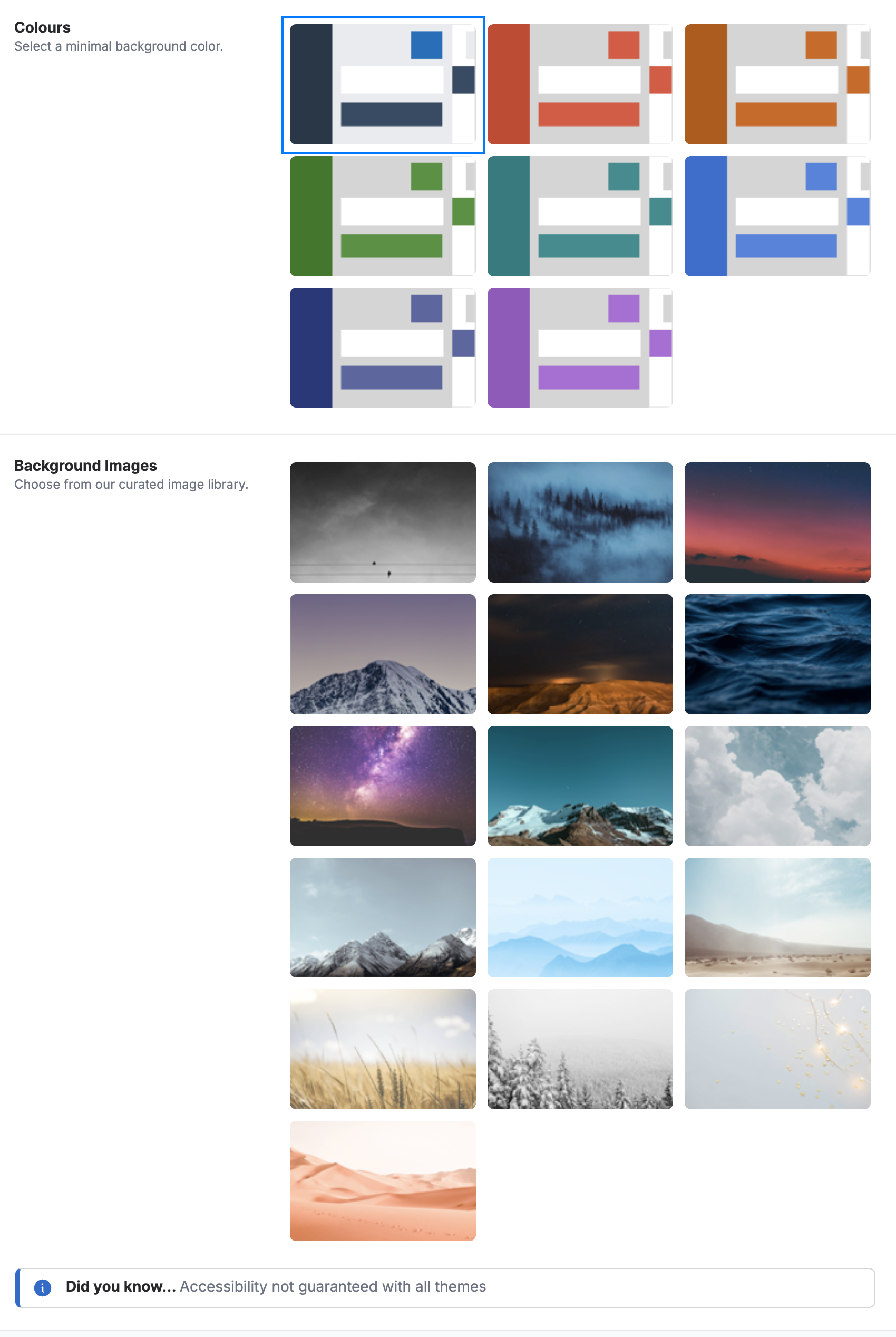 Step 3 — Choose a theme
